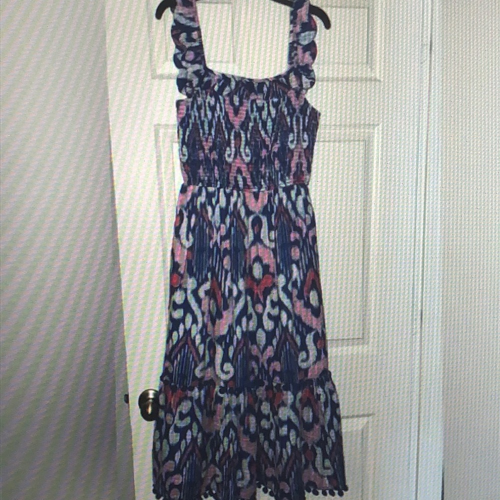 Crown and Ivy Pink and Blue Ikat NWOT Dress